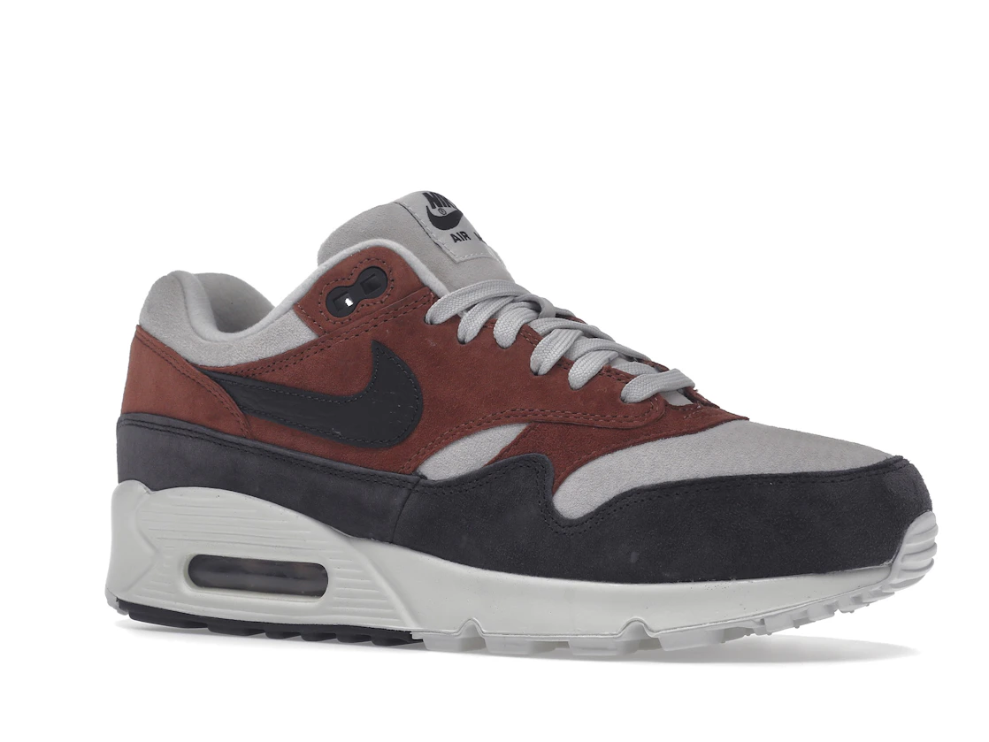 Vue 4 de Nike Air Max 90/1 Red Sepia Oil Grey 