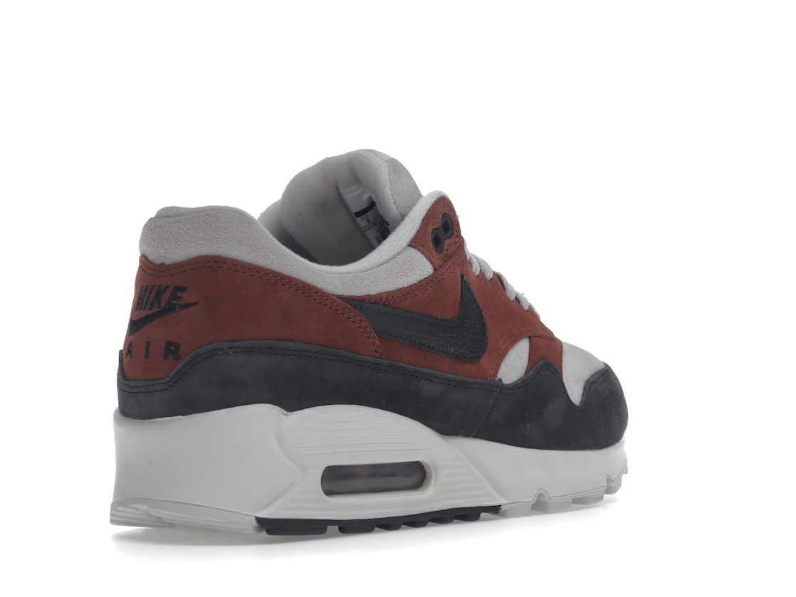 Vue 32 de Nike Air Max 90/1 Red Sepia Oil Grey 
