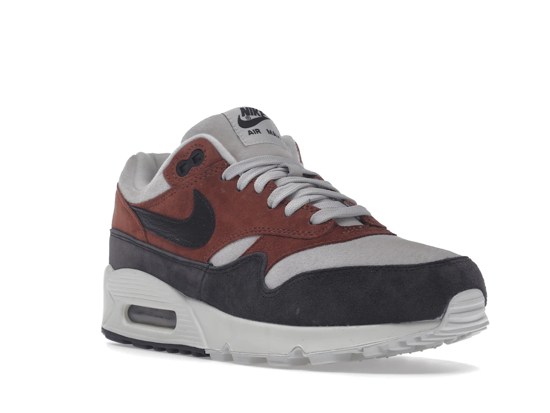 Vue 6 de Nike Air Max 90/1 Red Sepia Oil Grey 