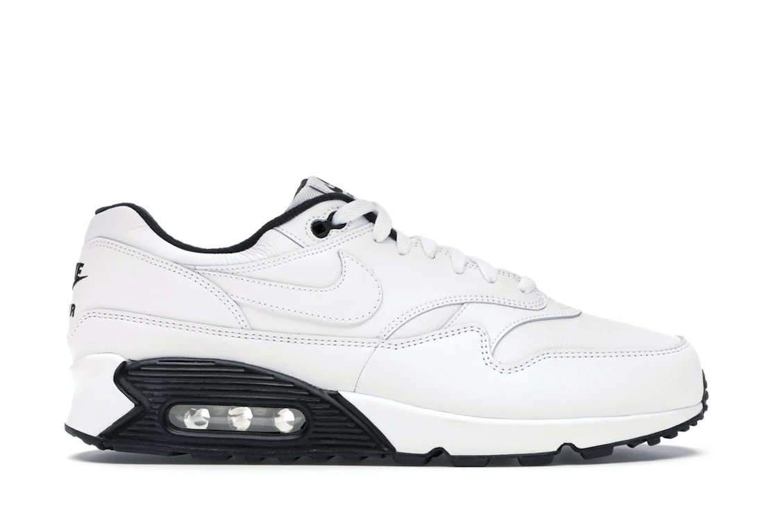 Vue 1 de Nike Air Max 90/1 White Black
