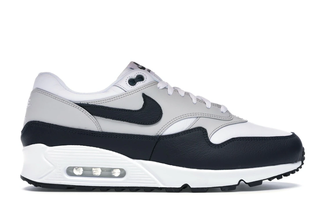 Vue 1 de Nike Air Max 90/1 White Dark Obsidian