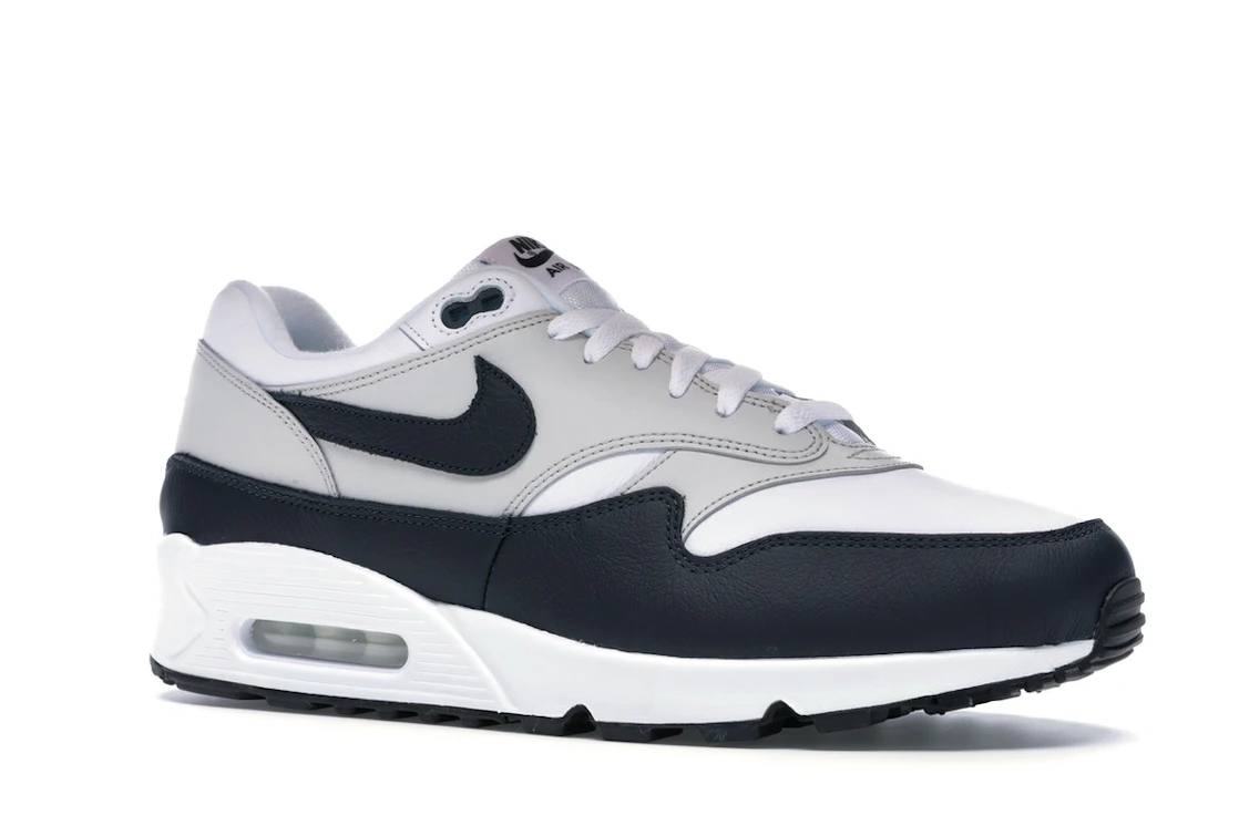 Vue 4 de Nike Air Max 90/1 White Dark Obsidian