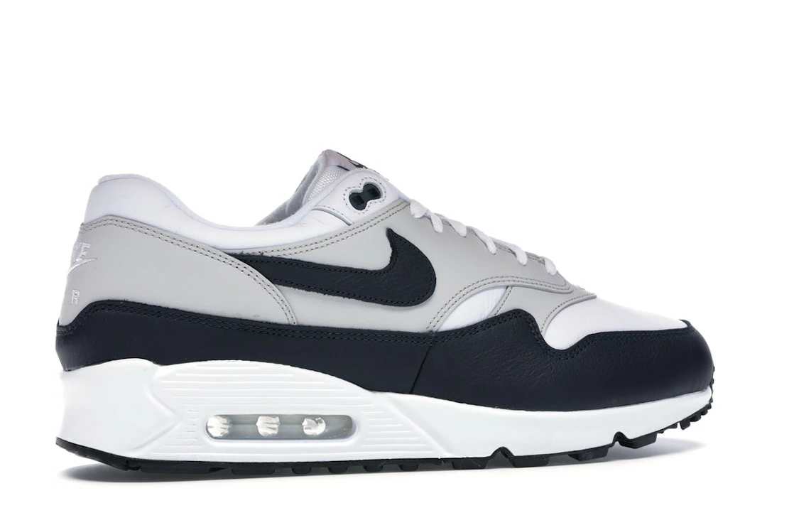 Vue 35 de Nike Air Max 90/1 White Dark Obsidian