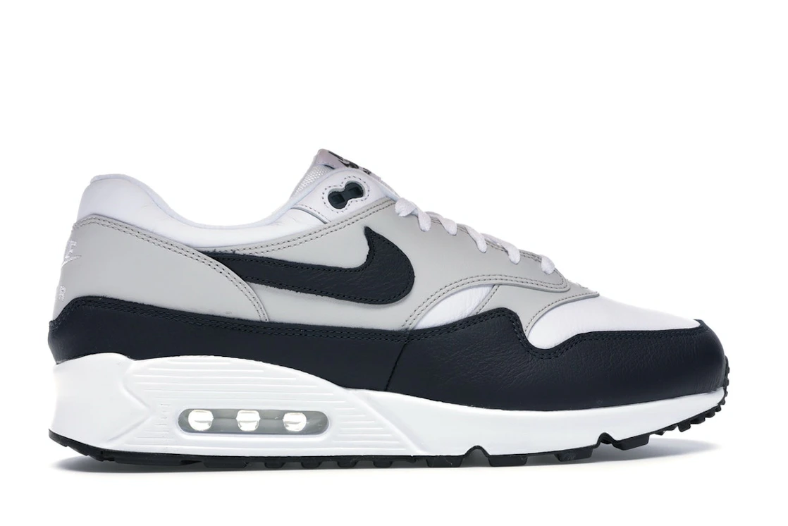 Vue 36 de Nike Air Max 90/1 White Dark Obsidian
