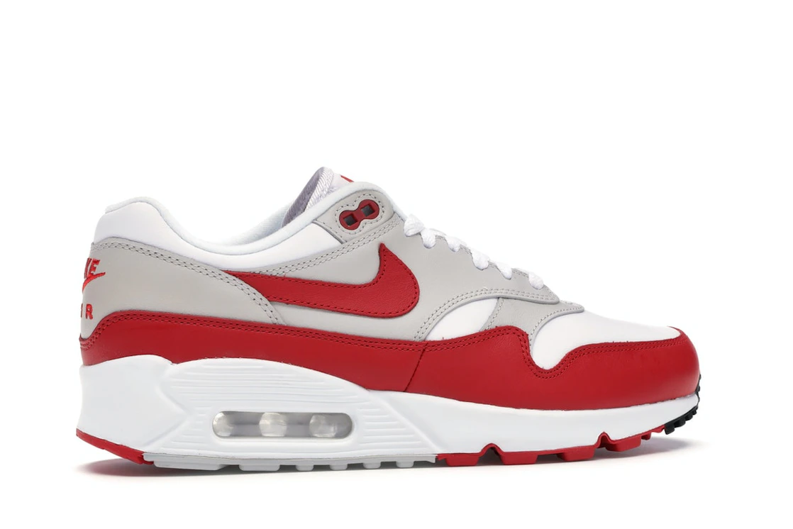 Vue 35 de Nike Air Max 90/1 White University Red 