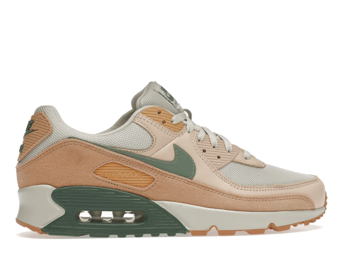 Vue 36 de Nike Air Max 90 Light Bone Dutch Green