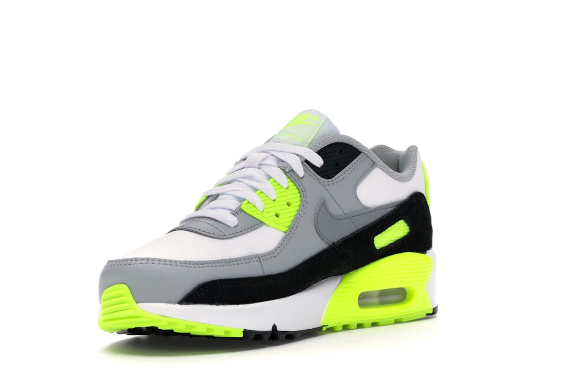 Vue 14 de Nike Air Max 90 OG Volt (2020) (GS)