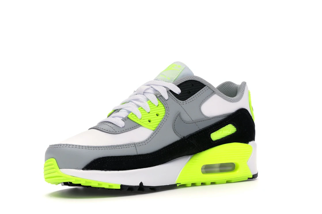 Vue 15 de Nike Air Max 90 OG Volt (2020) (GS)