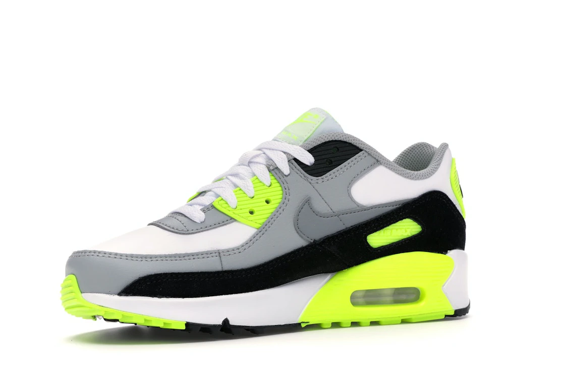Vue 16 de Nike Air Max 90 OG Volt (2020) (GS)