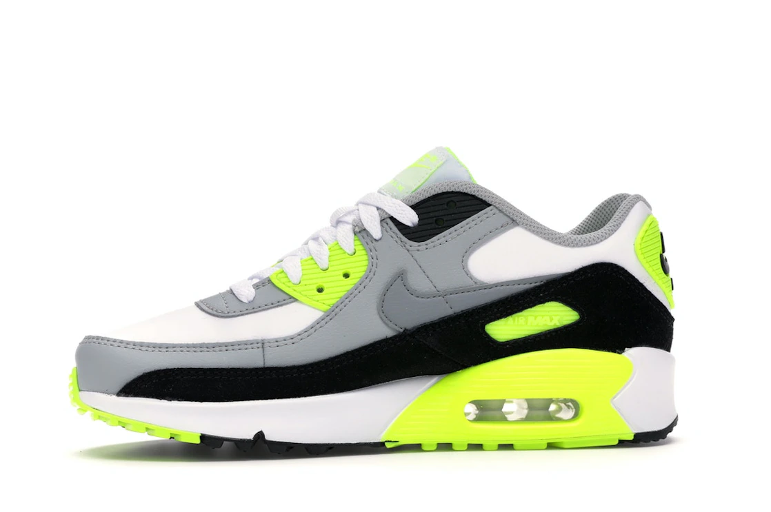 Vue 18 de Nike Air Max 90 OG Volt (2020) (GS)