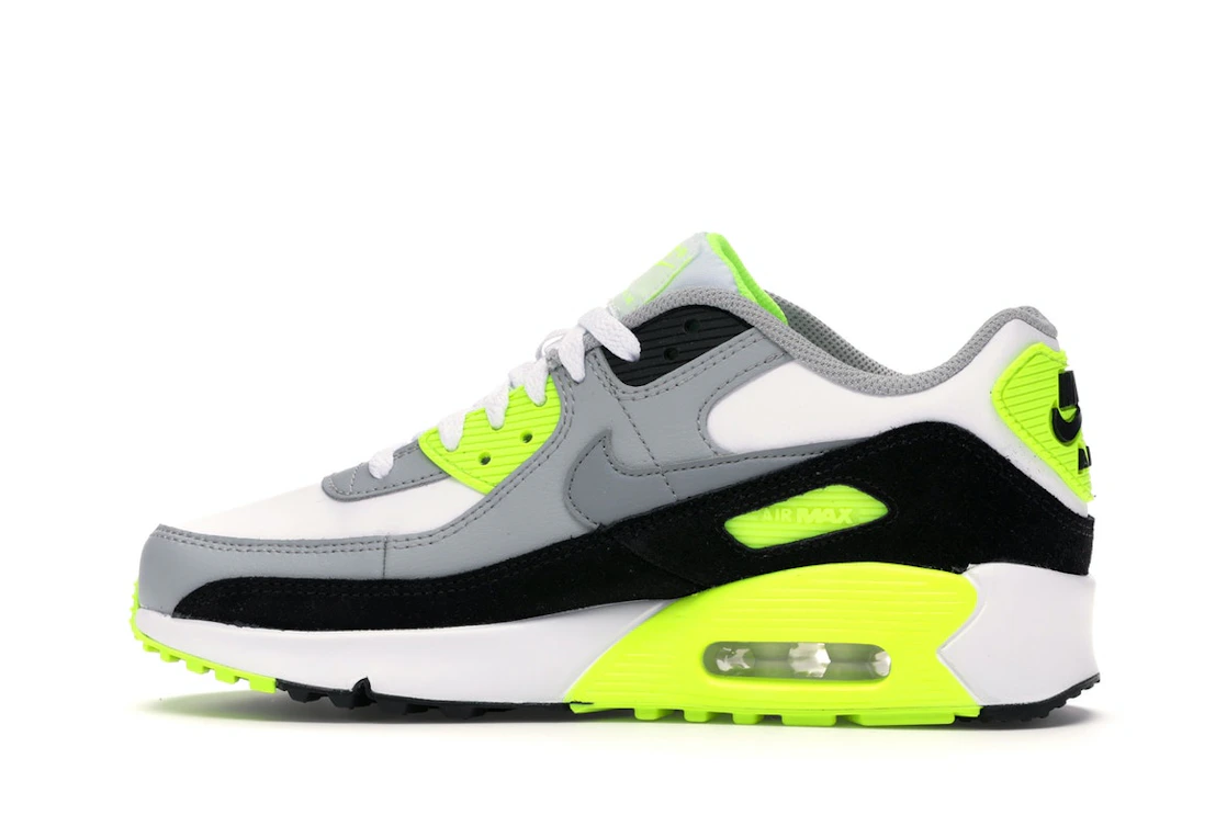 Vue 20 de Nike Air Max 90 OG Volt (2020) (GS)