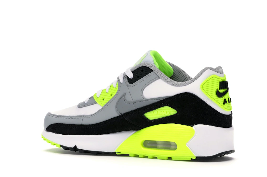 Vue 22 de Nike Air Max 90 OG Volt (2020) (GS)