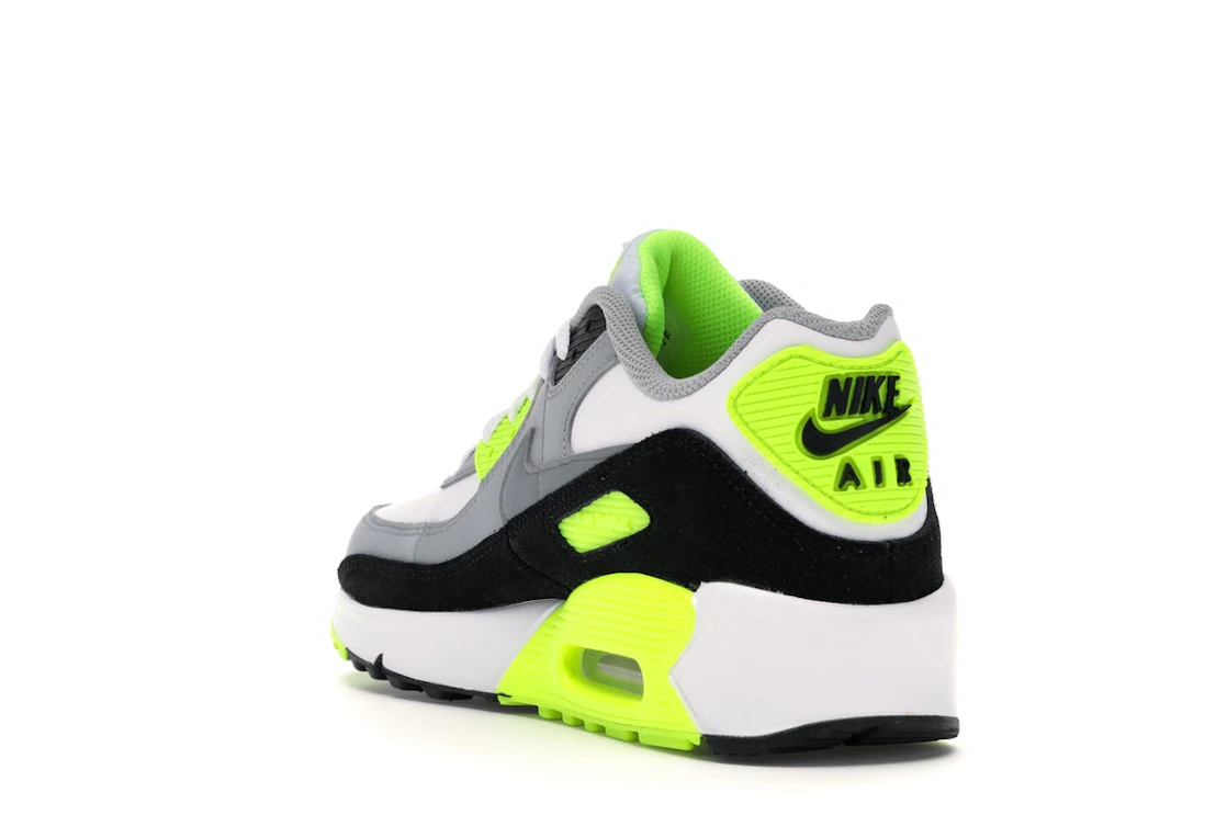 Vue 25 de Nike Air Max 90 OG Volt (2020) (GS)