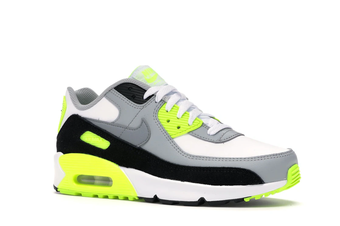 Vue 4 de Nike Air Max 90 OG Volt (2020) (GS)
