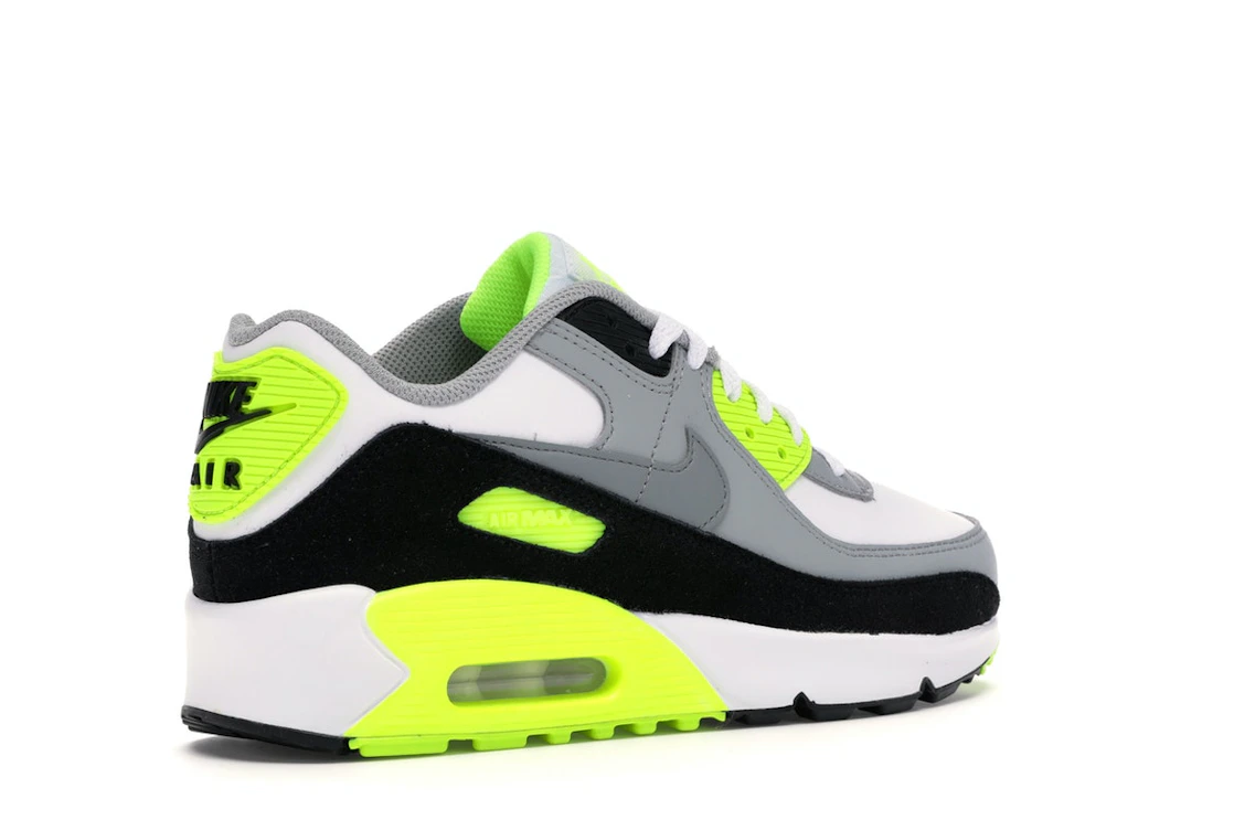 Vue 33 de Nike Air Max 90 OG Volt (2020) (GS)