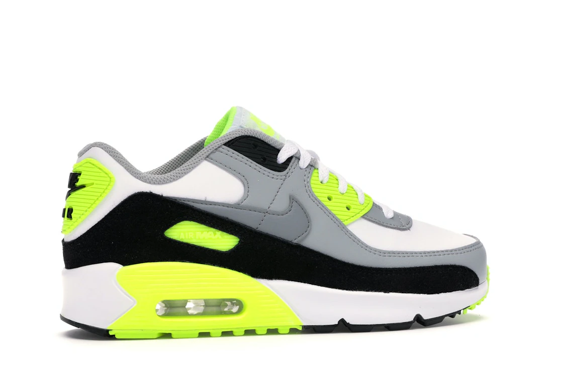 Vue 35 de Nike Air Max 90 OG Volt (2020) (GS)