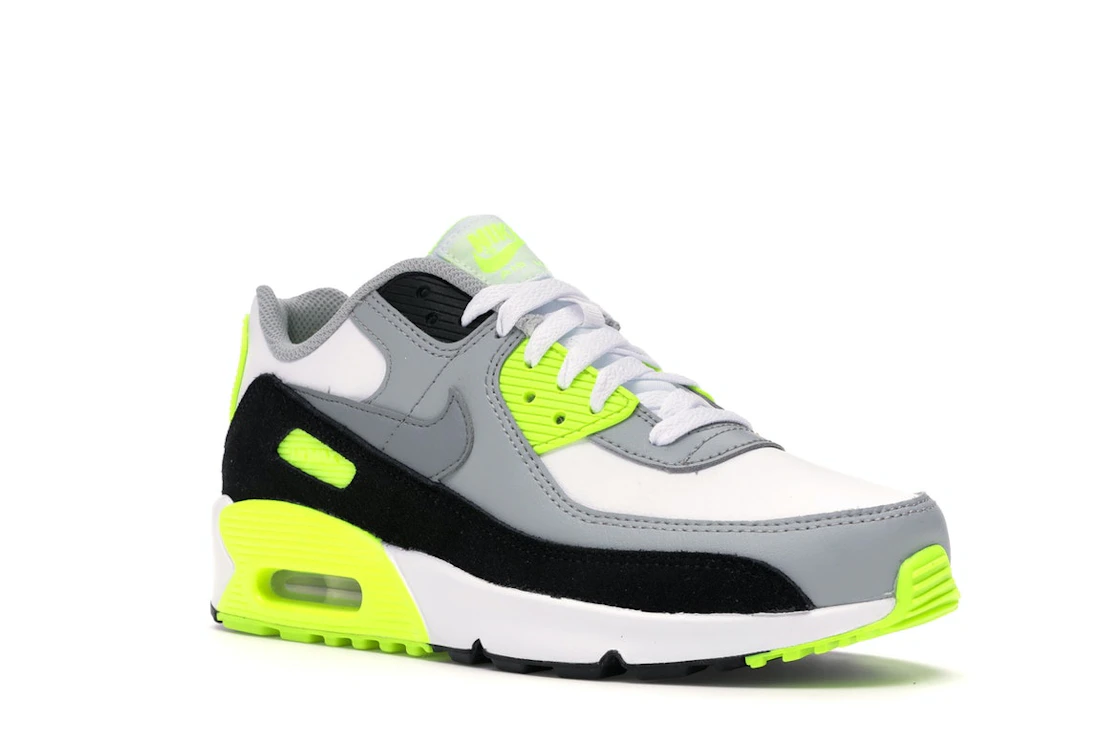 Vue 5 de Nike Air Max 90 OG Volt (2020) (GS)