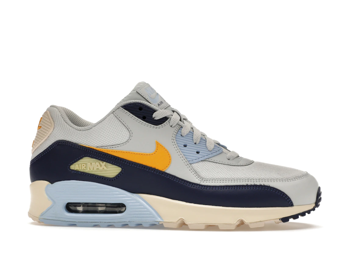 Vue 2 de Nike Air Max 90 Pure Platinum Blue Void