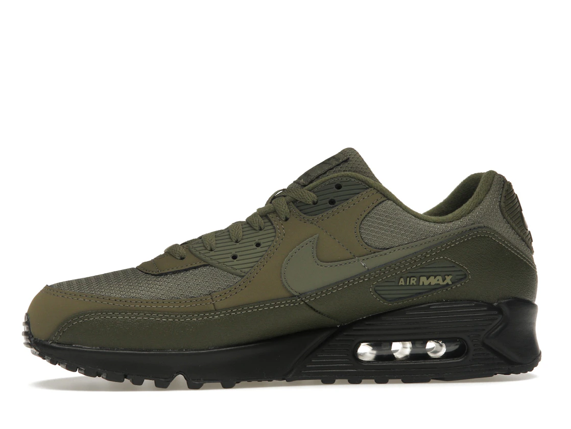 Vue 18 de Nike Air Max 90 Reflective Swoosh Medium Olive