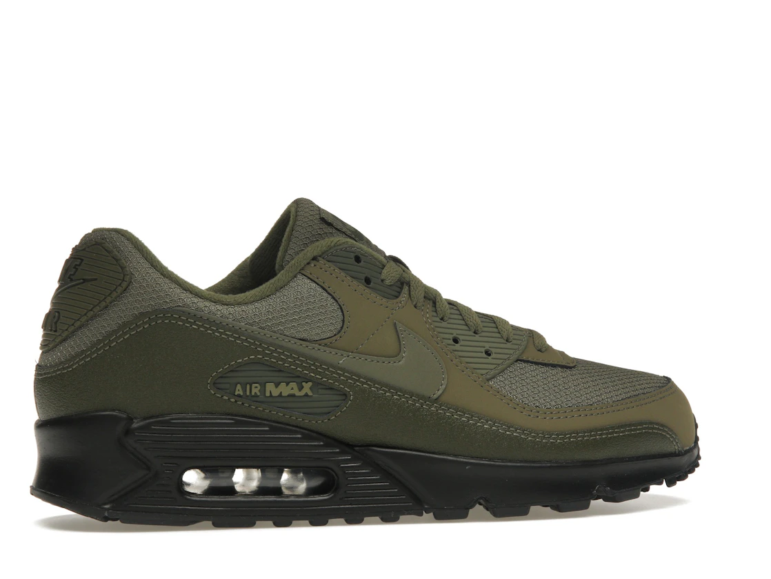Vue 35 de Nike Air Max 90 Reflective Swoosh Medium Olive