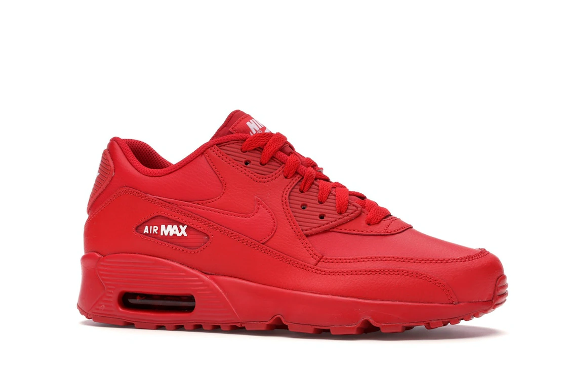 Vue 3 de Nike Air Max 90 University Red (GS)