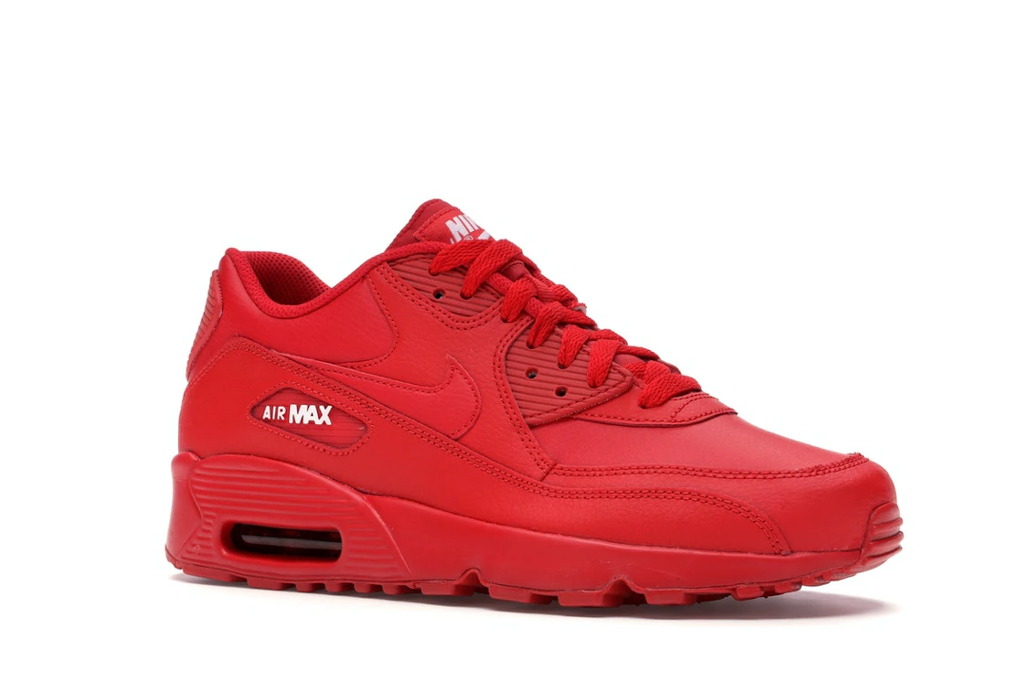 Vue 4 de Nike Air Max 90 University Red (GS)