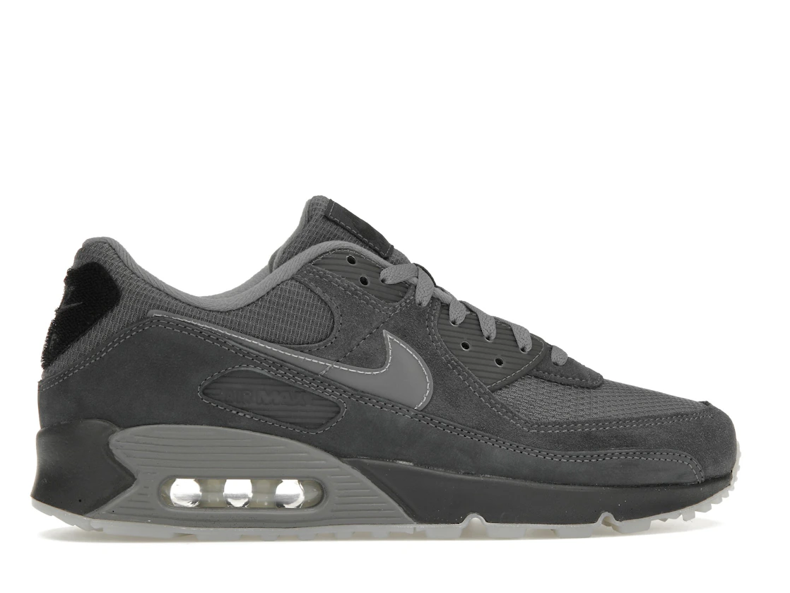 Vue 36 de Nike Air Max 90 Velcro Heel Patch Anthracite