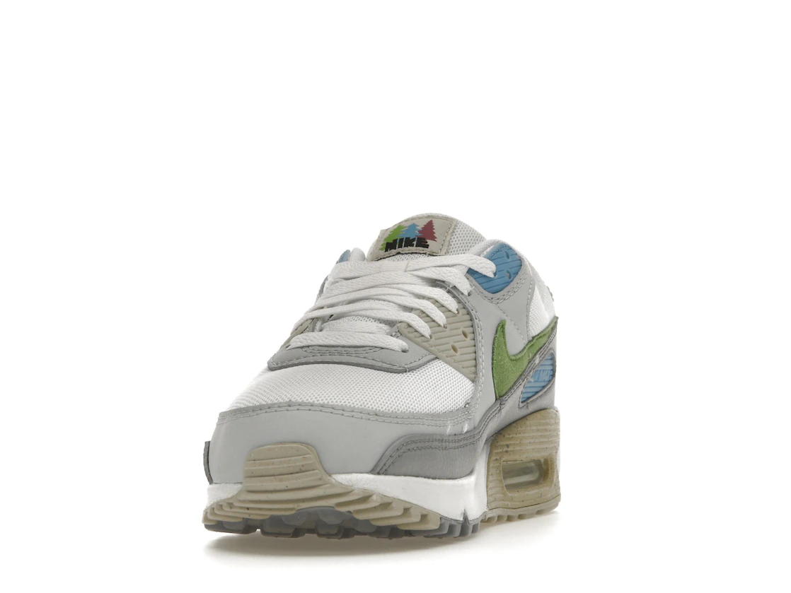 Vue 12 de Nike Air Max 90 White Chlorophyll University Blue
