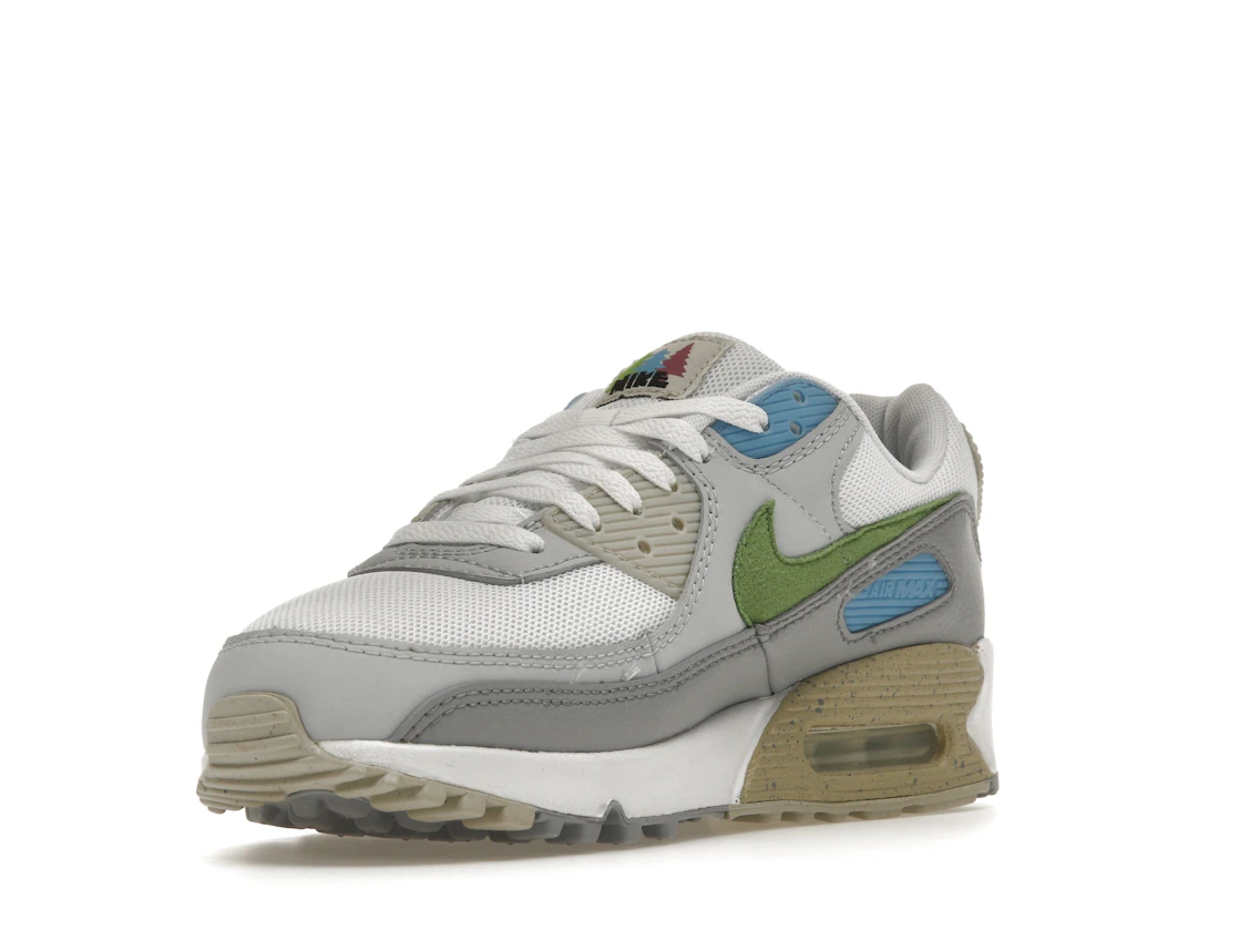 Vue 14 de Nike Air Max 90 White Chlorophyll University Blue