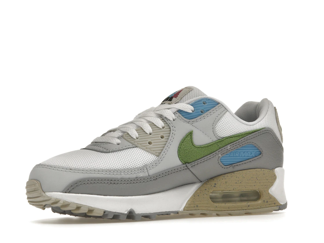 Vue 16 de Nike Air Max 90 White Chlorophyll University Blue
