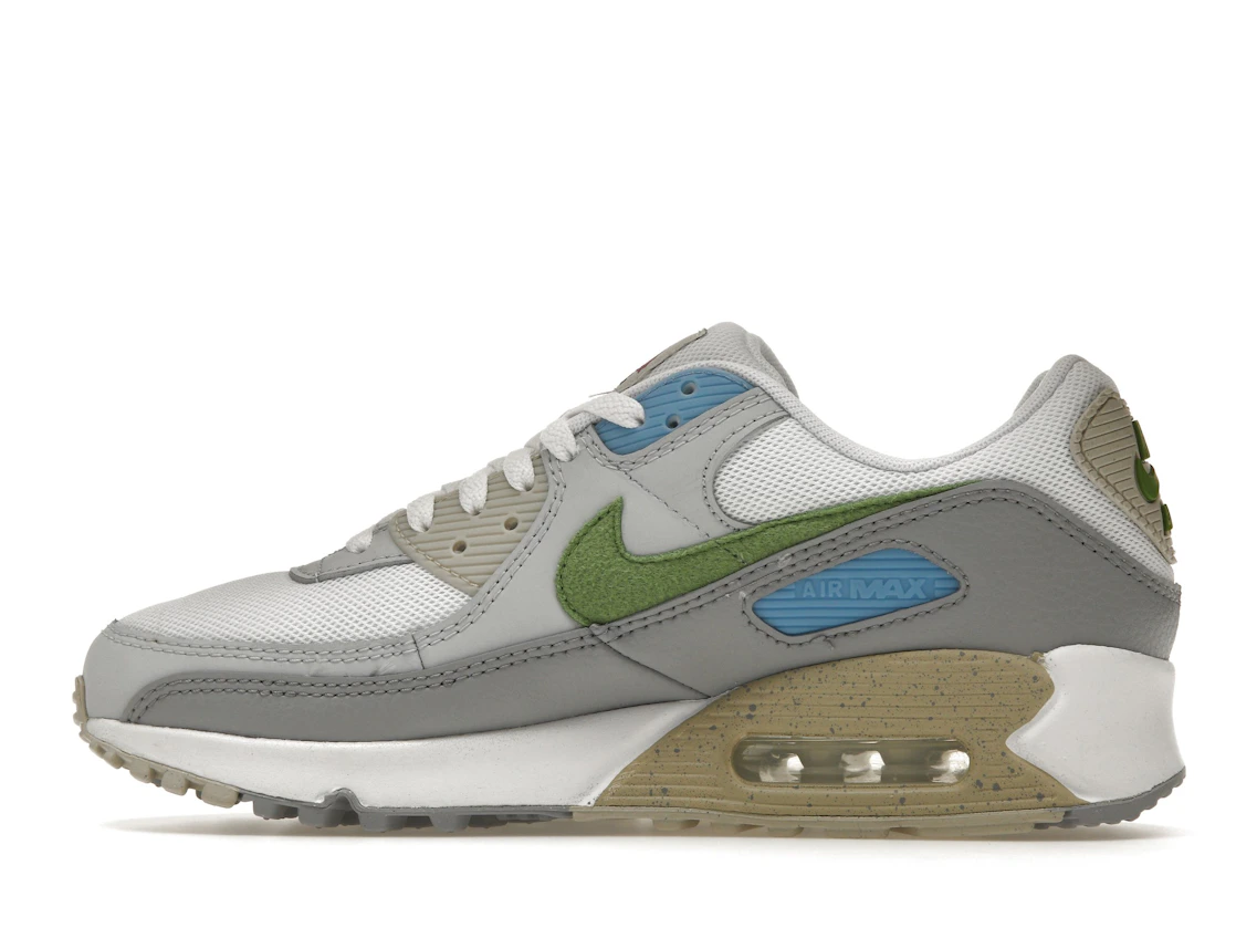 Vue 20 de Nike Air Max 90 White Chlorophyll University Blue
