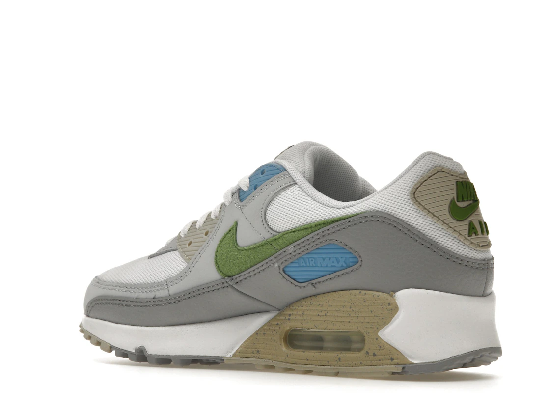 Vue 23 de Nike Air Max 90 White Chlorophyll University Blue