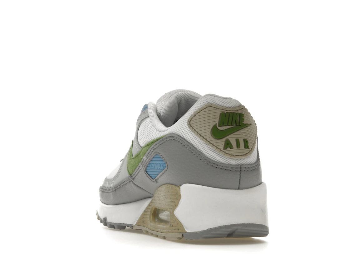 Vue 26 de Nike Air Max 90 White Chlorophyll University Blue