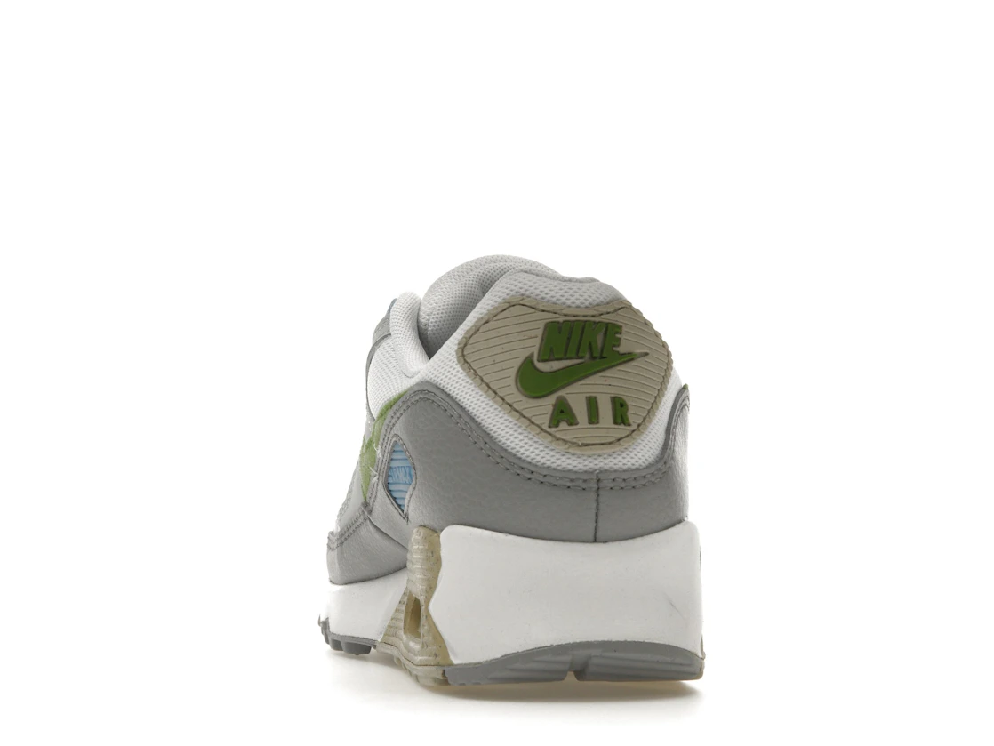 Vue 27 de Nike Air Max 90 White Chlorophyll University Blue