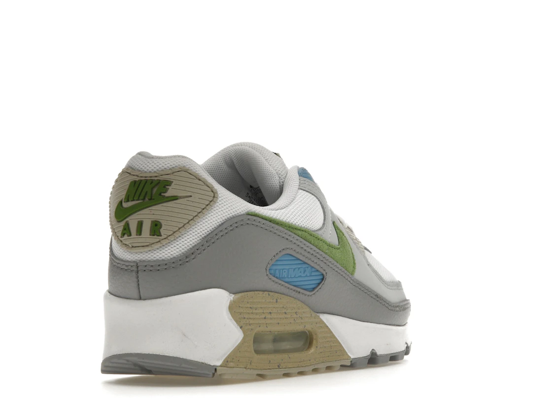 Vue 31 de Nike Air Max 90 White Chlorophyll University Blue