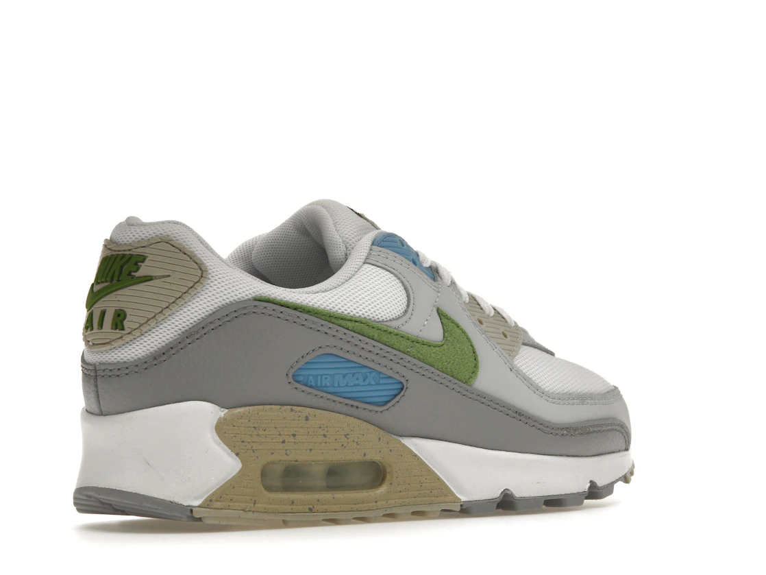 Vue 33 de Nike Air Max 90 White Chlorophyll University Blue
