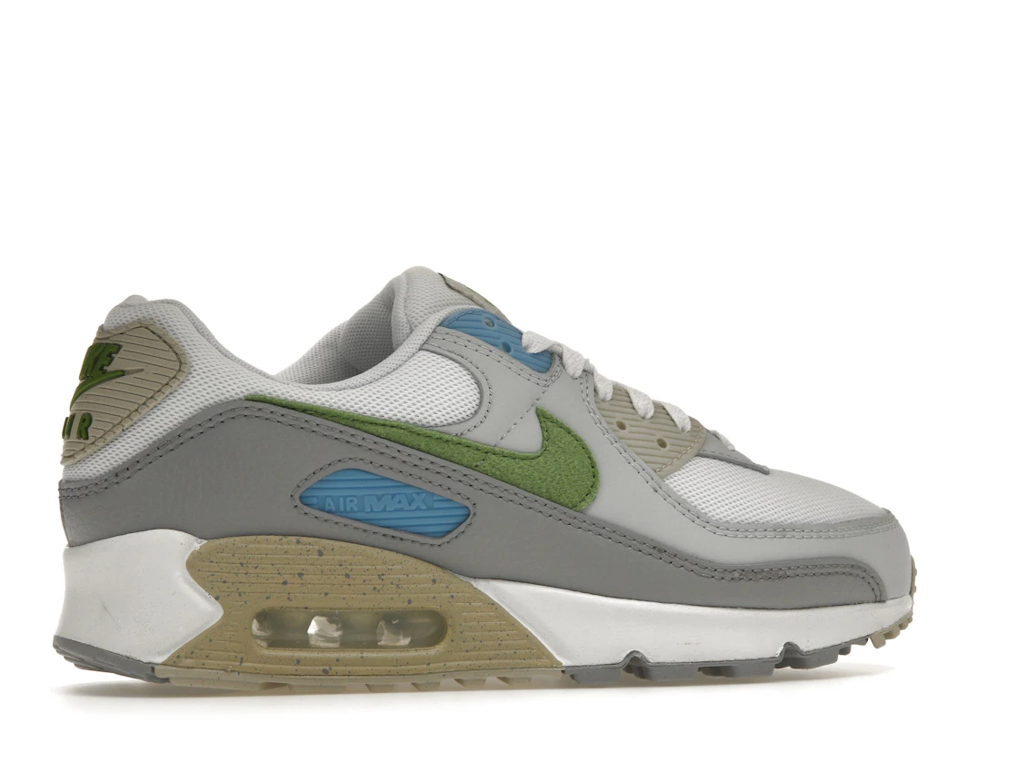 Vue 35 de Nike Air Max 90 White Chlorophyll University Blue