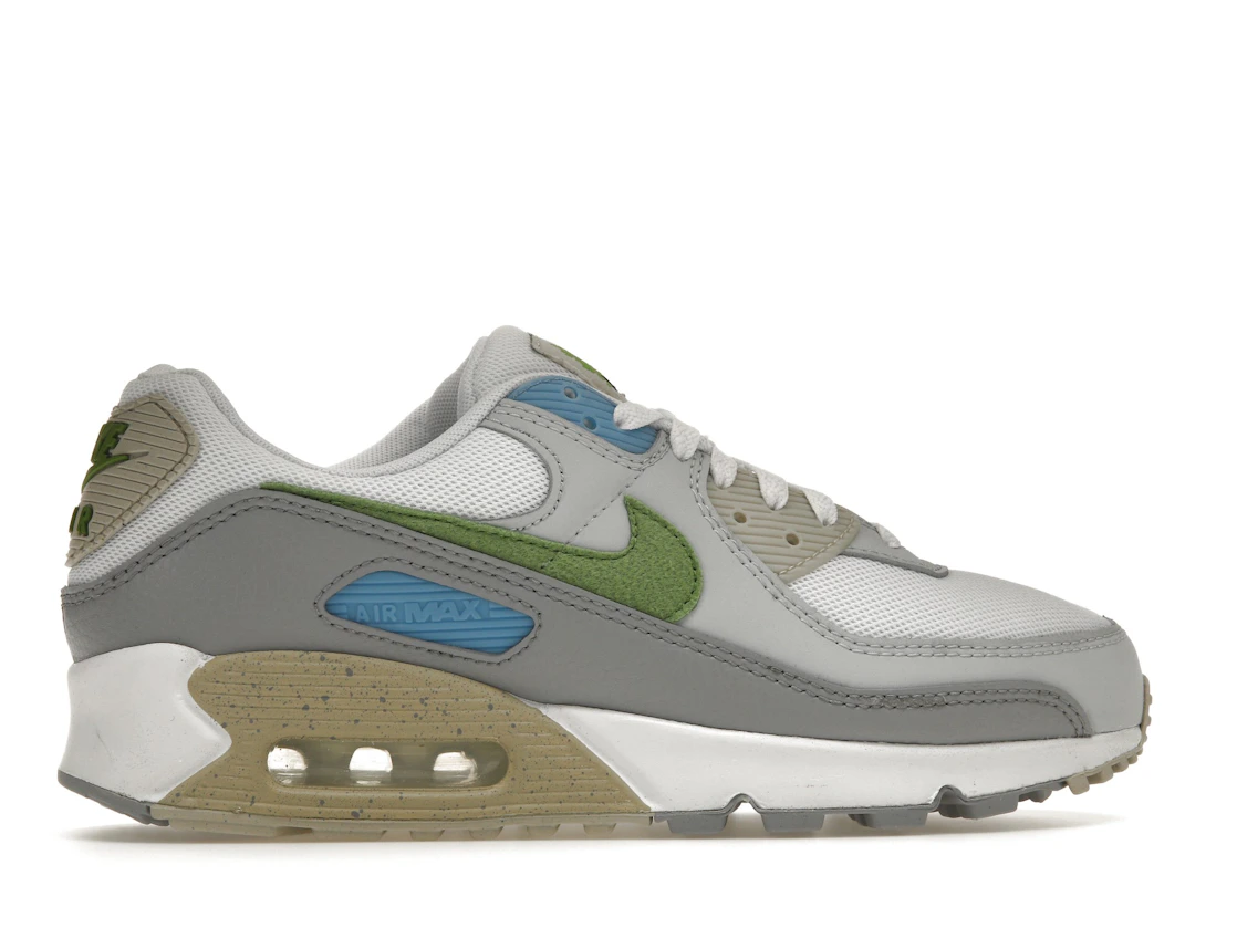 Vue 36 de Nike Air Max 90 White Chlorophyll University Blue