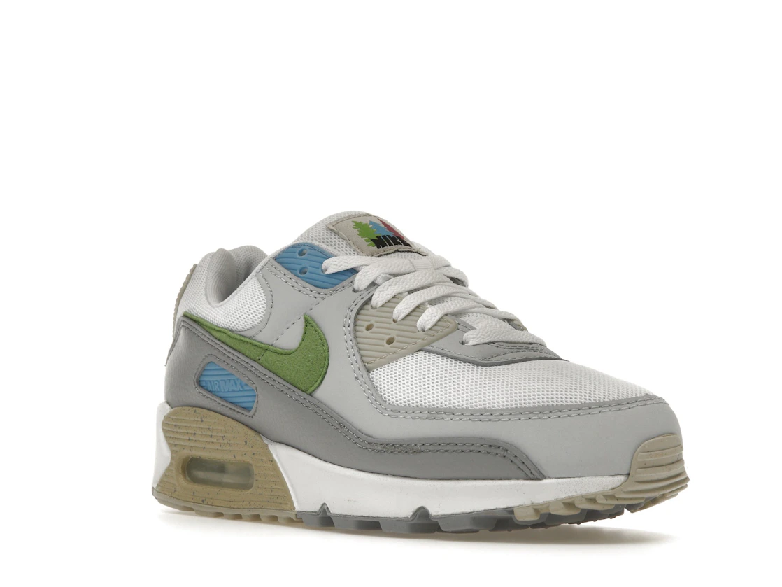 Vue 6 de Nike Air Max 90 White Chlorophyll University Blue