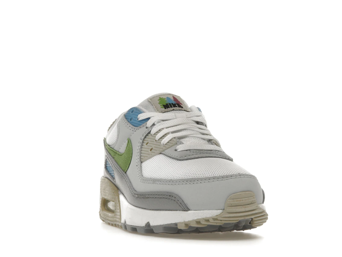 Vue 8 de Nike Air Max 90 White Chlorophyll University Blue