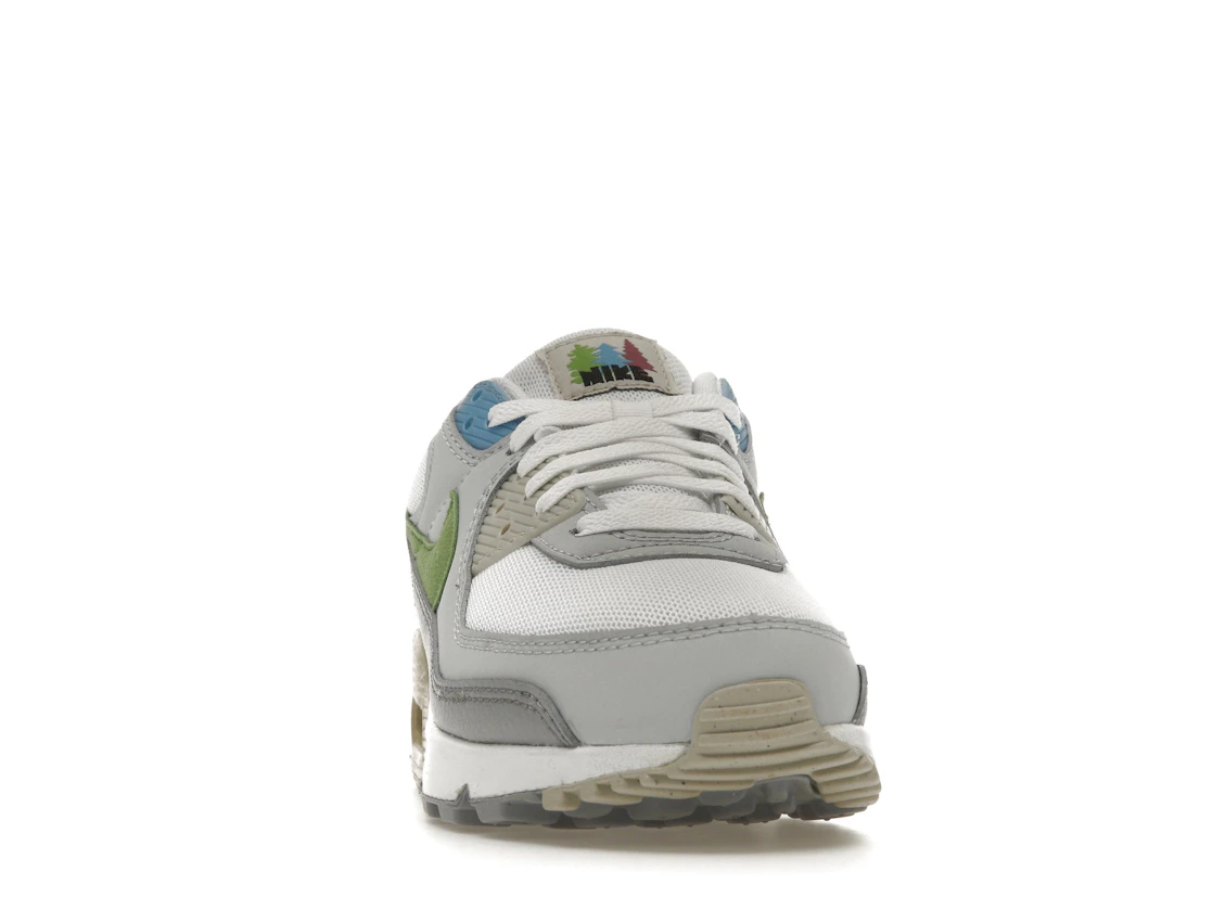 Vue 9 de Nike Air Max 90 White Chlorophyll University Blue