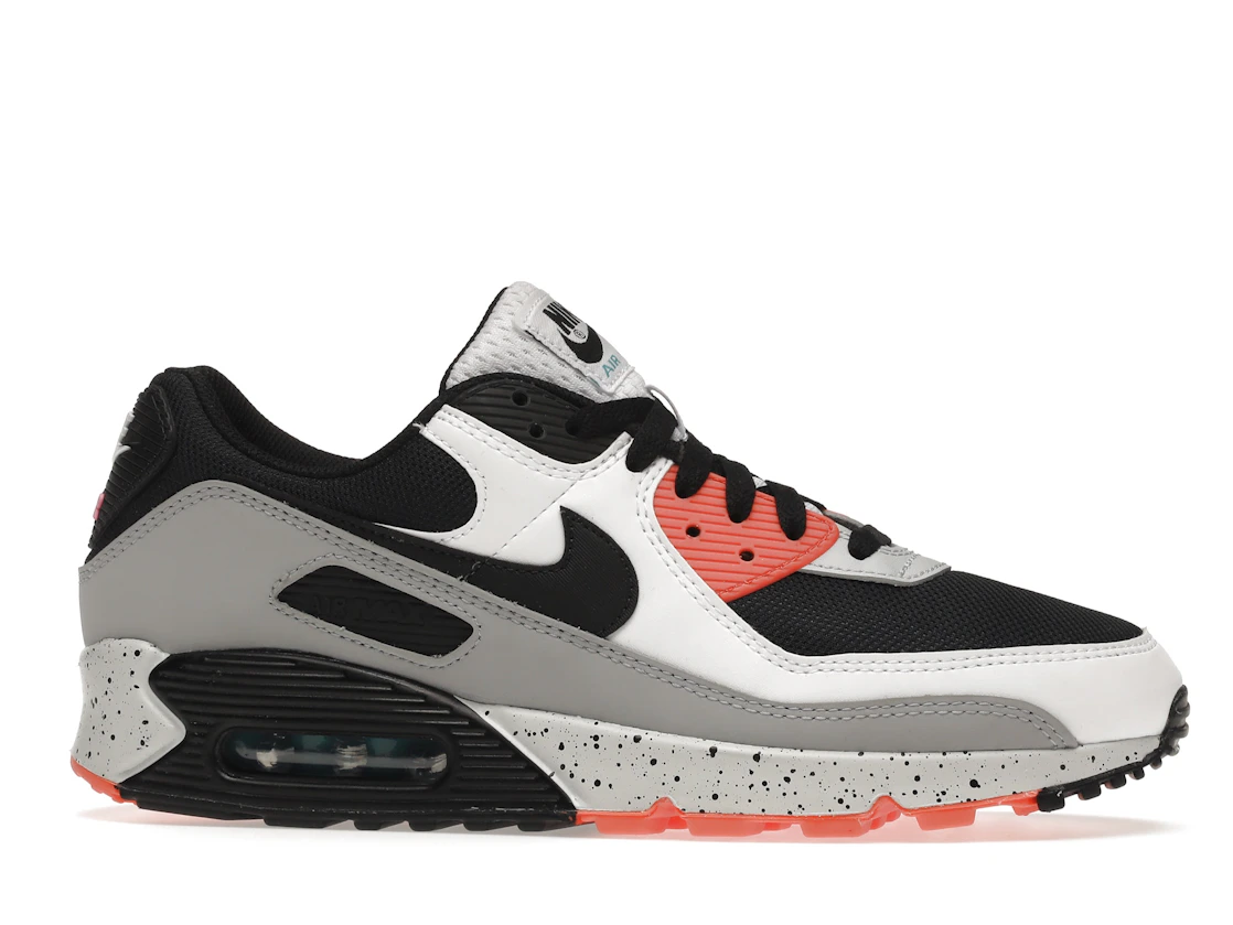 Vue 2 de Nike Air Max 90 White Orange Black