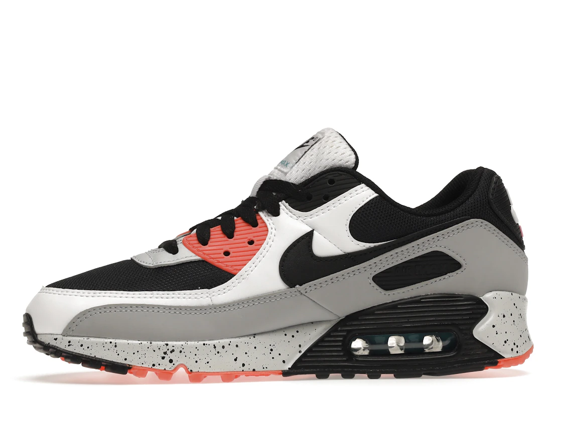 Vue 18 de Nike Air Max 90 White Orange Black