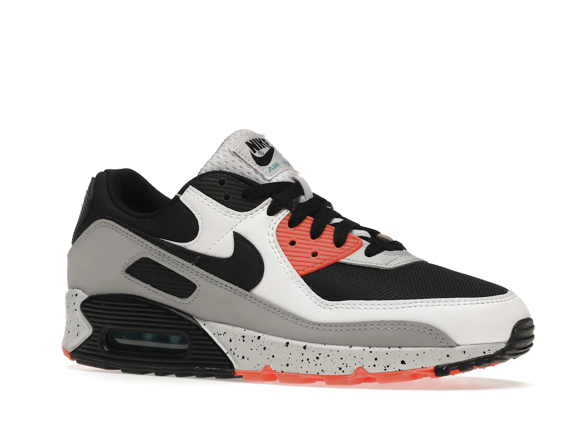 Vue 4 de Nike Air Max 90 White Orange Black