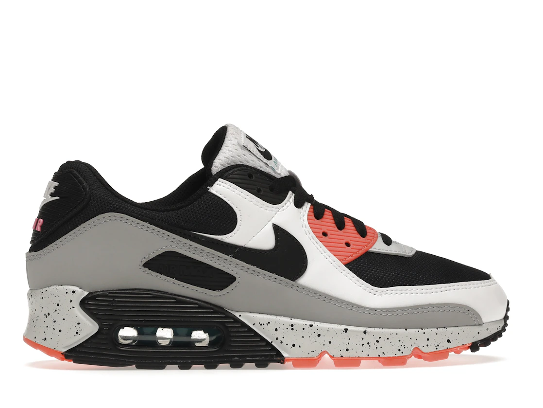 Vue 36 de Nike Air Max 90 White Orange Black