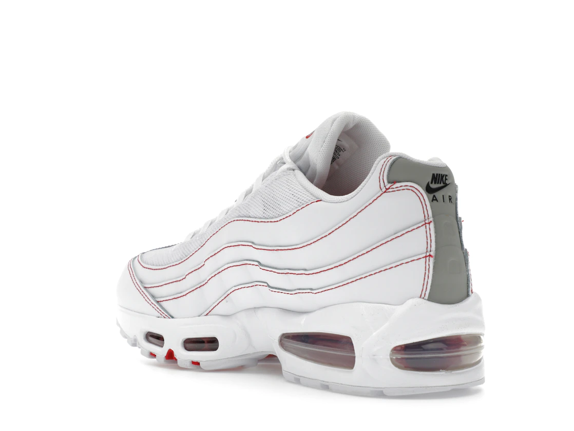 Vue 24 de Nike Air Max 95 OG Big Bubble White University Red
