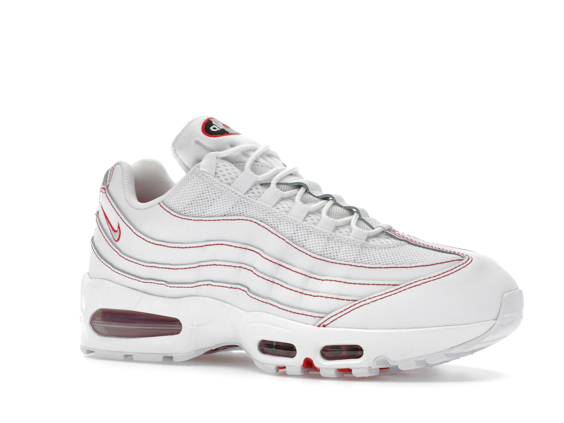 Vue 4 de Nike Air Max 95 OG Big Bubble White University Red