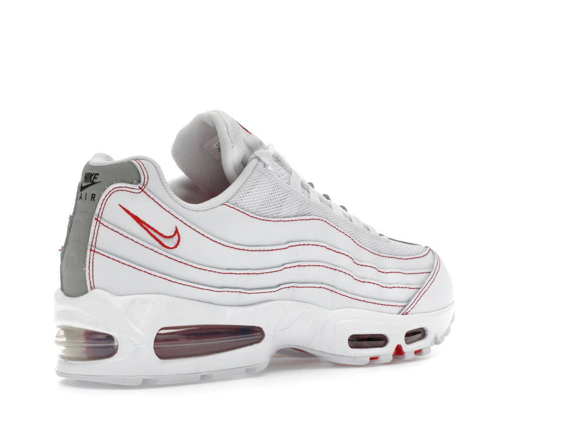 Vue 33 de Nike Air Max 95 OG Big Bubble White University Red