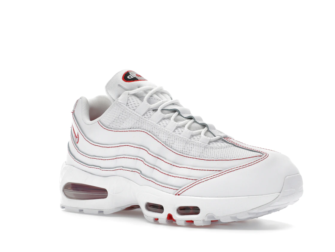 Vue 5 de Nike Air Max 95 OG Big Bubble White University Red