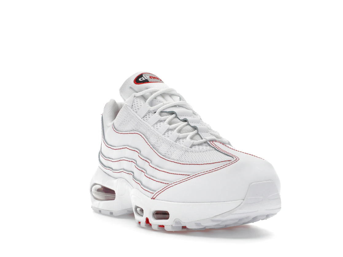 Vue 7 de Nike Air Max 95 OG Big Bubble White University Red